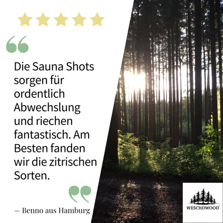 Benno's Sauna Shot Feedback 